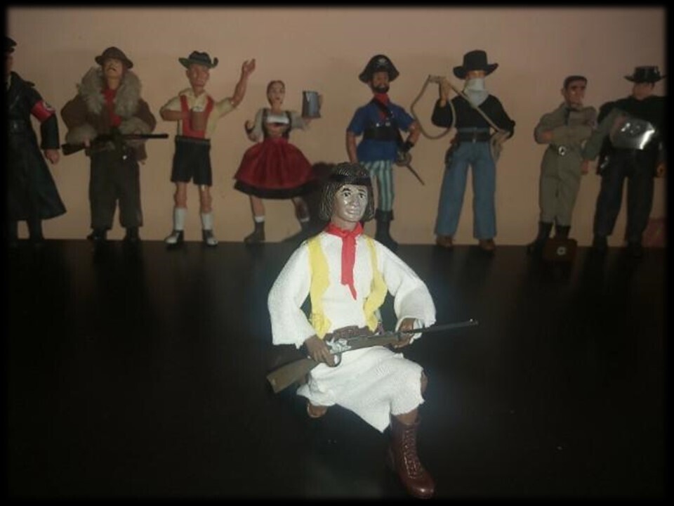 Madelman MDE. Indio apache Gerónimo. Goyaalé. Histórico. Oeste. Far West. Caballeria.