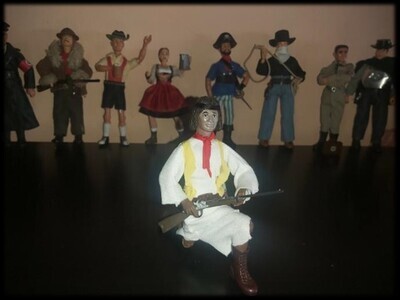 Madelman MDE. Indio apache Gerónimo. Goyaalé. Histórico. Oeste. Far West. Caballeria.