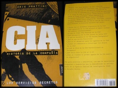 Libro CIA: Historia de la Compañia. 
Autor: Eric Frattini. 
Espionaje, espías y servicios secretos.