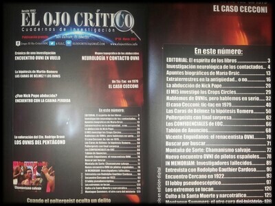 Revista El Ojo Crítico Nº 94 . Parapsicologia OVNI . Jose A. Caravaca Manuel Carballal David Cuevas etc.