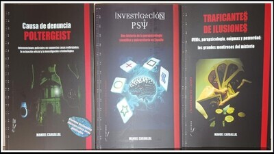 PACK: LOTE PARAPSICOLOGÍA. 3 CUADERNOS DE CAMPO.
AUTOR: Manuel Carballal
El Ojo Crítico Ediciones.