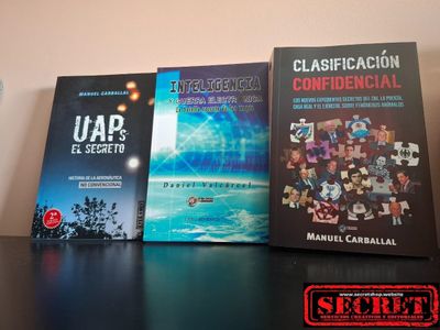 PACK. 3 LIBROS: UAPs - INTELIGENCIA Y GUERRA ELECTRONICA - CLASIFICACIÓN CONFIDENCIAL.  Autores: MANUEL CARBALLAL - DANIEL VALCÁRCEL.