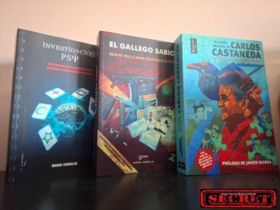 PACK. 3 LIBROS: LA VIDA SECRETA DE CARLOS CASTANEDA. EL GALLEGO SABIO. INVESTIGACIÓN PSI. Autor: MANUEL CARBALLAL.
