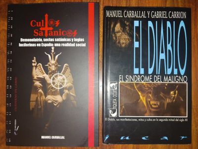 Lote: Pack Manuel Carballal. Sectas Satánicas. El Diablo: El Sindrome del Maligno y Cultos Satánicos.