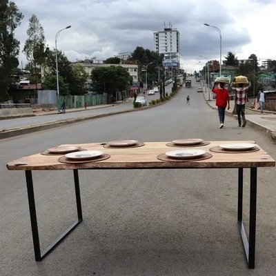 Live edge wanza table
