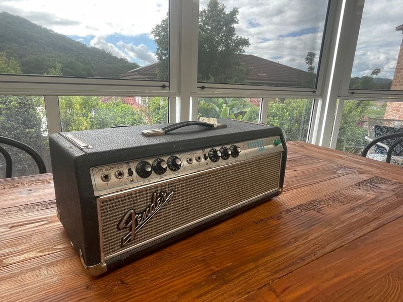 Fender 1968 Bassman Silverface Head - Black Tolex