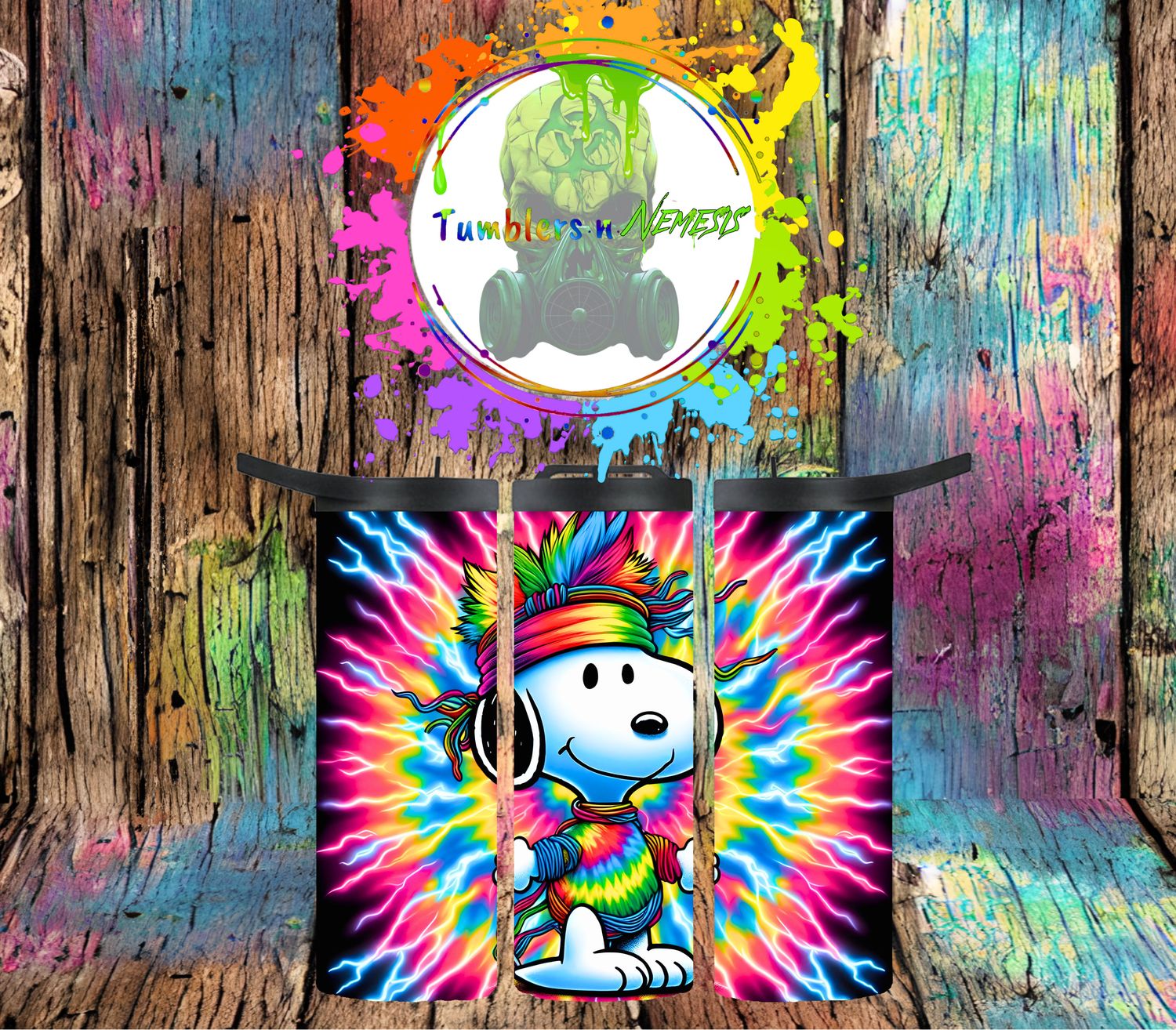 Electric Tie Dye Snoopy