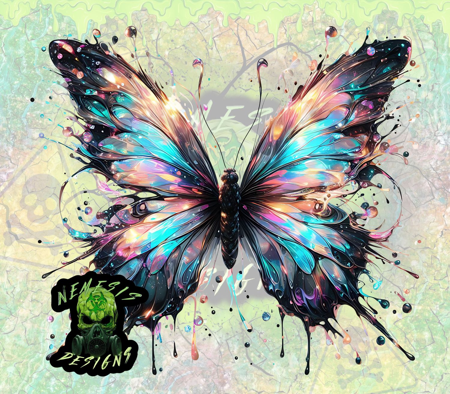 Sparkle Wing Butterfly Drip