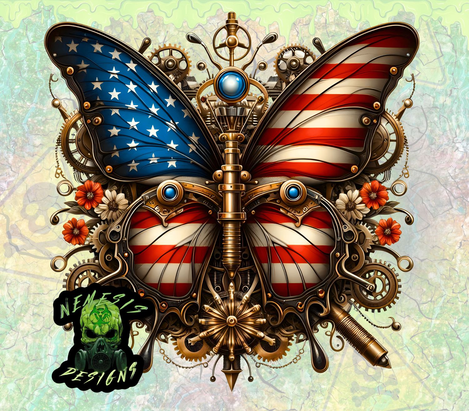 Steampunk American Beauty