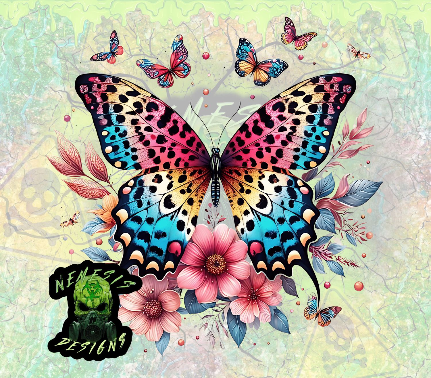 Multicolor Cheetah Butterfly