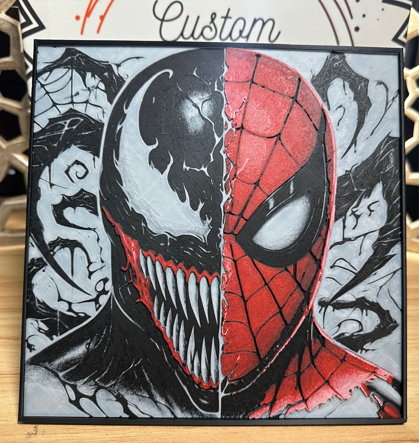 Venom &amp; Spiderman with Frame