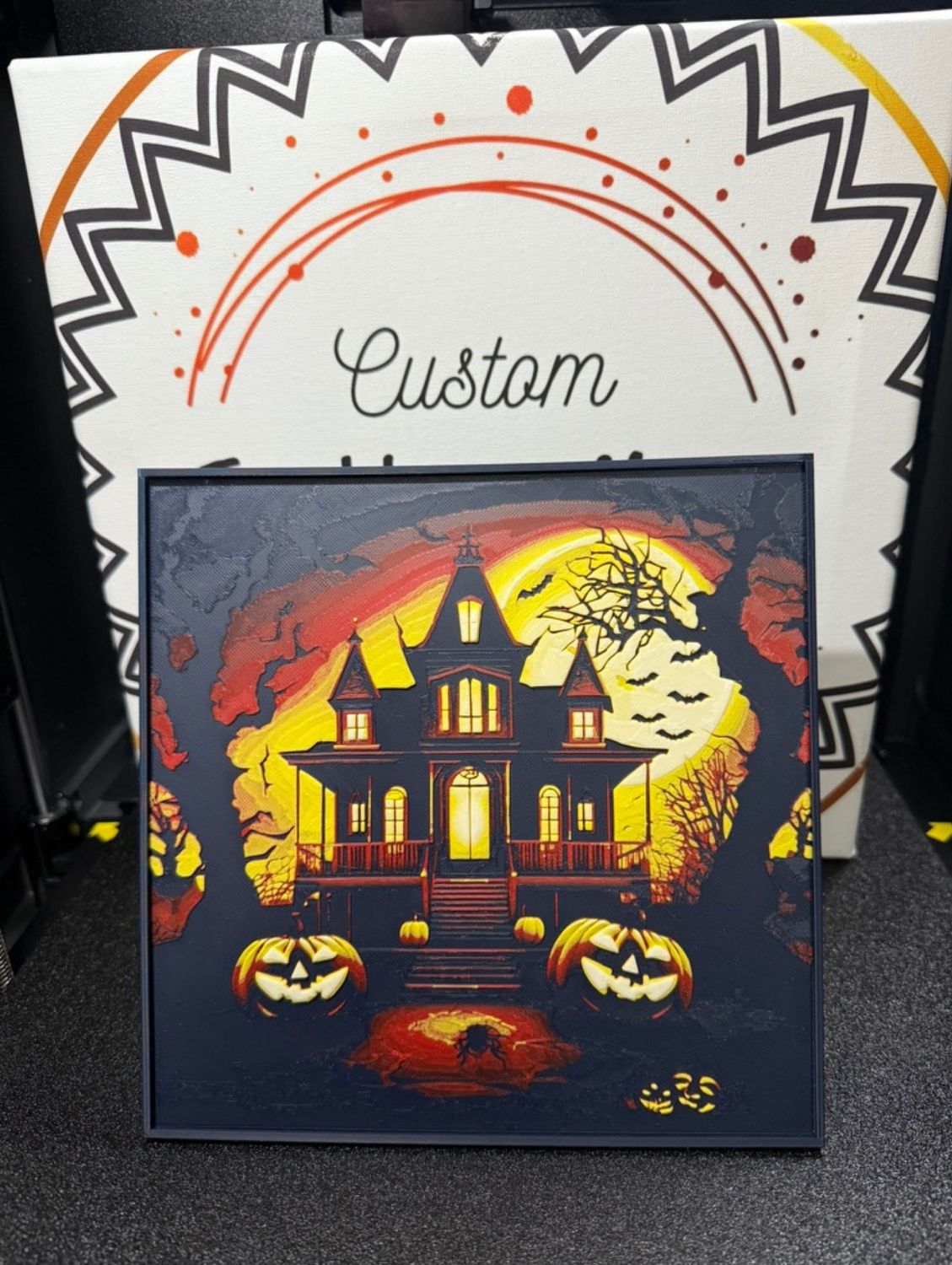 Haunted House with frame