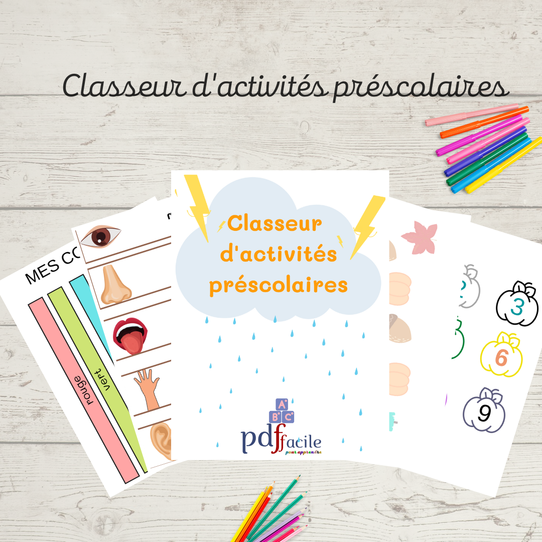 Classeur d&#39;activités préscolaires