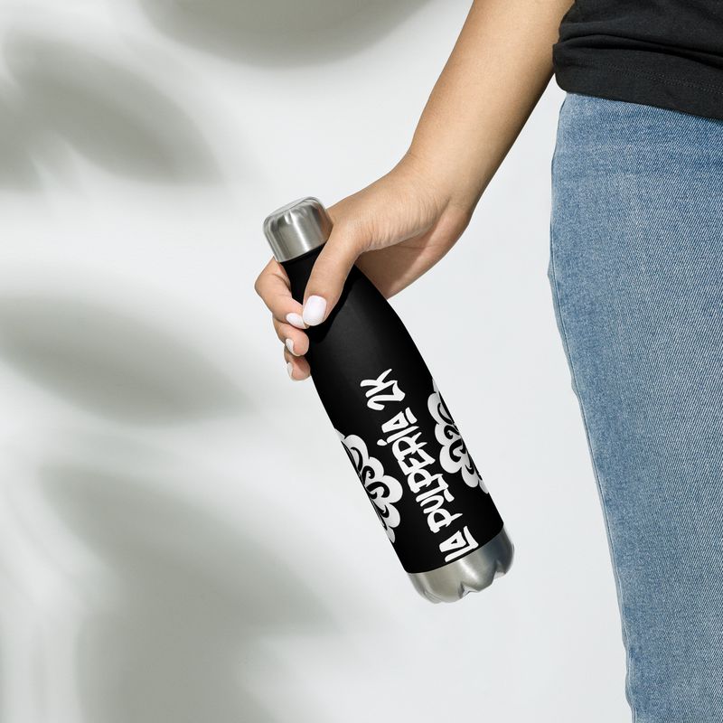 Stainless steel water Black bottle