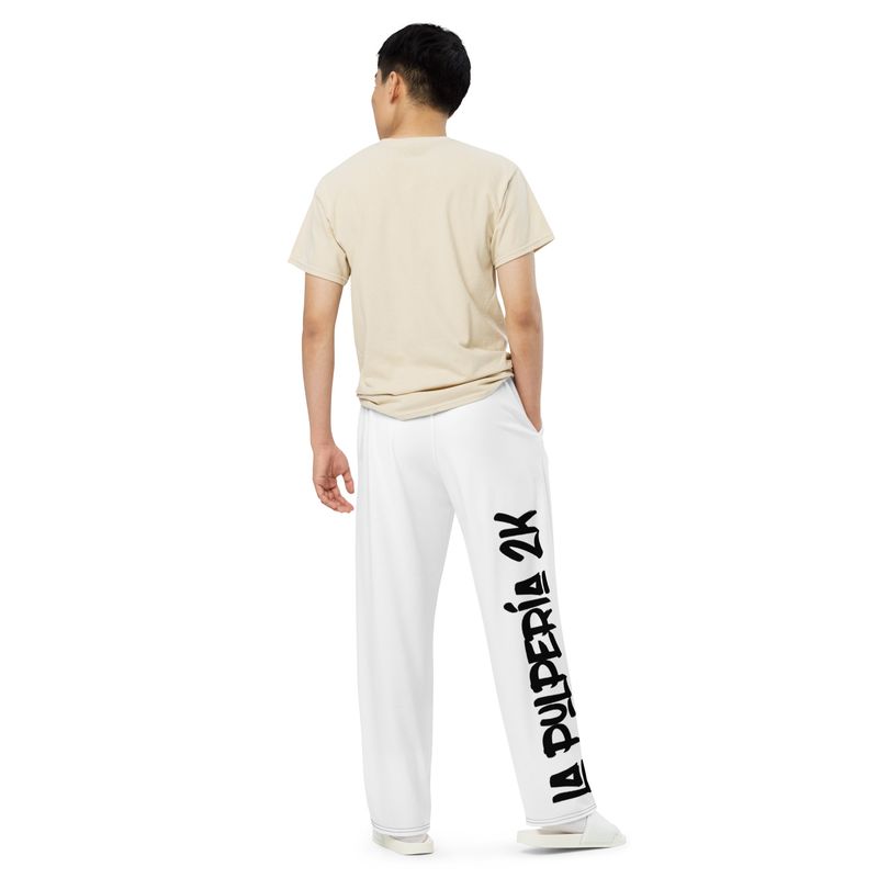 Wide-leg White pants