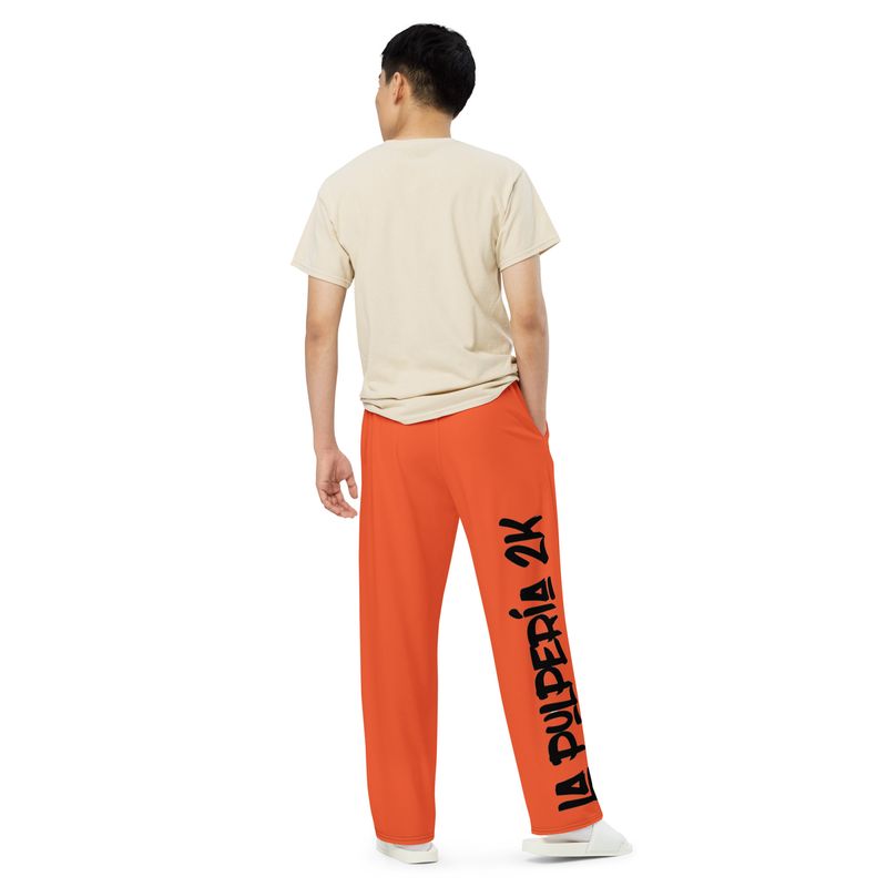 Wide-leg Orange pants