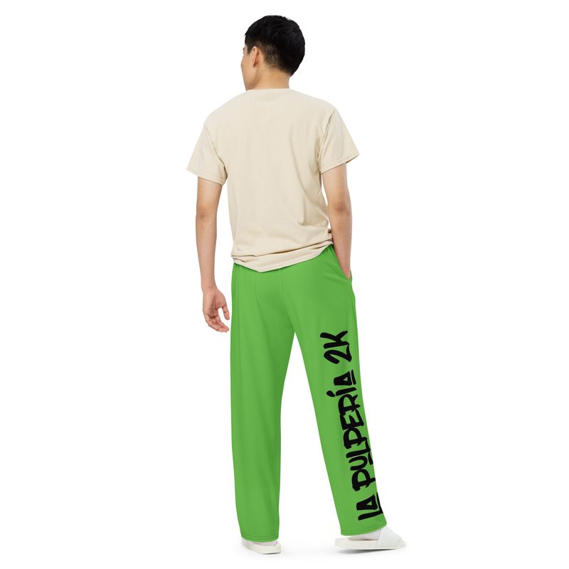 Wide-leg Green pants