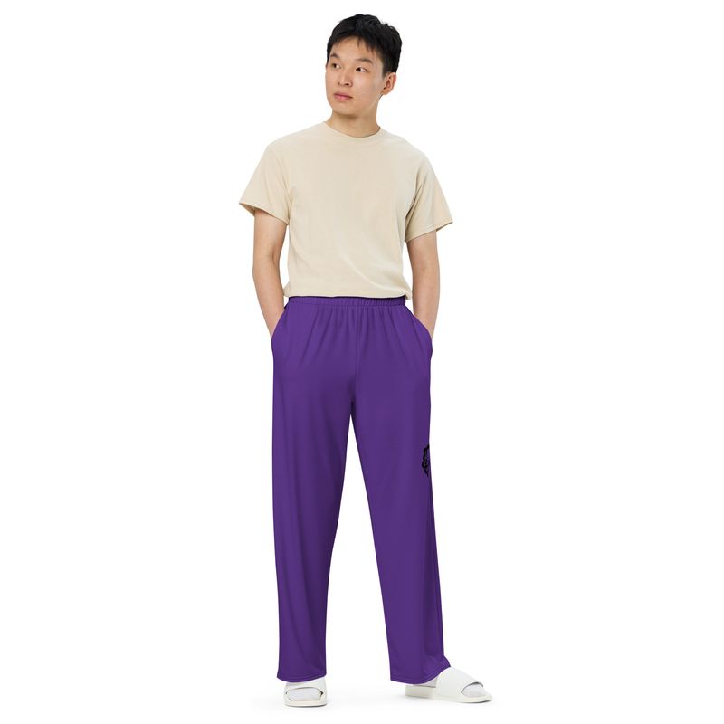 Wide-leg Purple pants