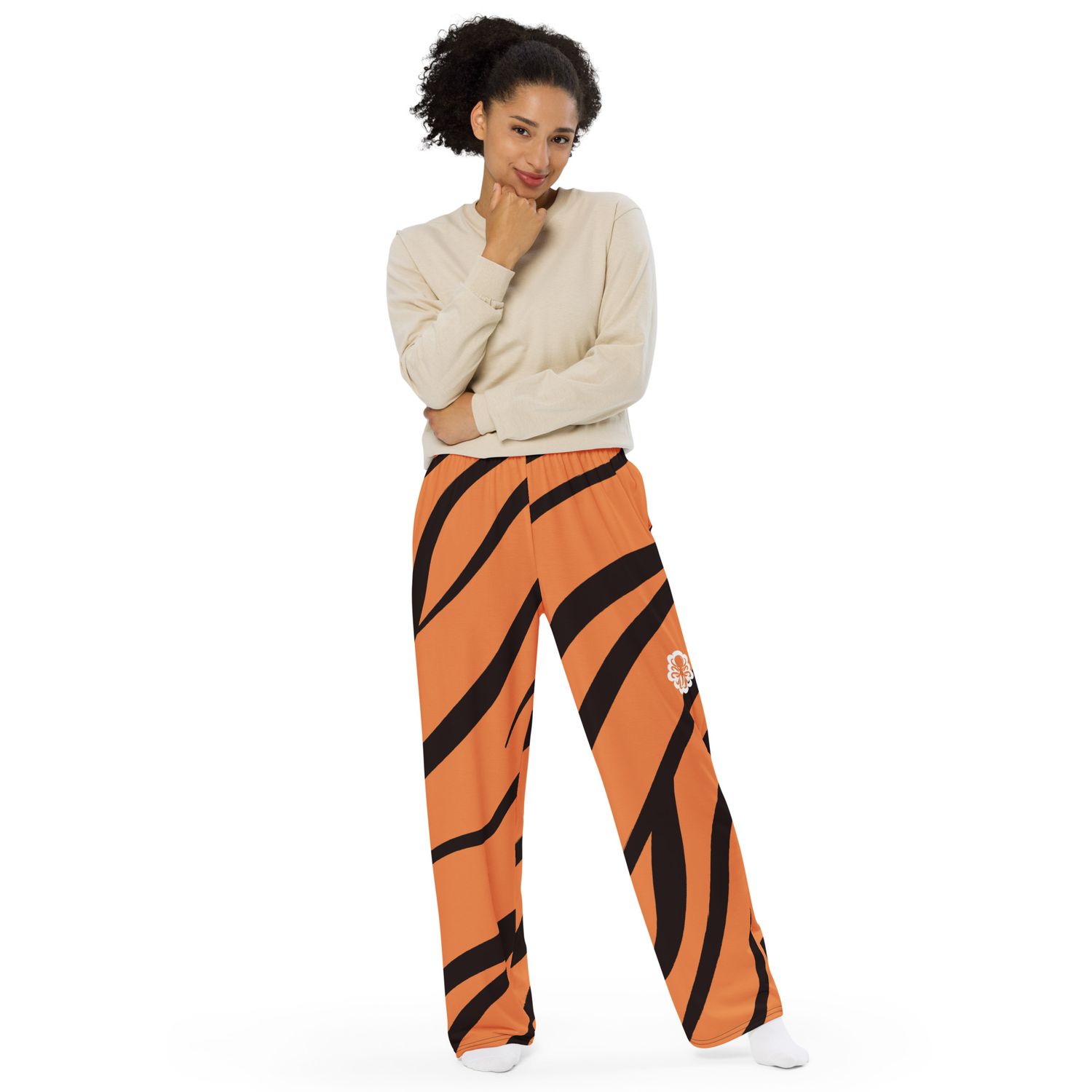Wide-leg Tiger pants