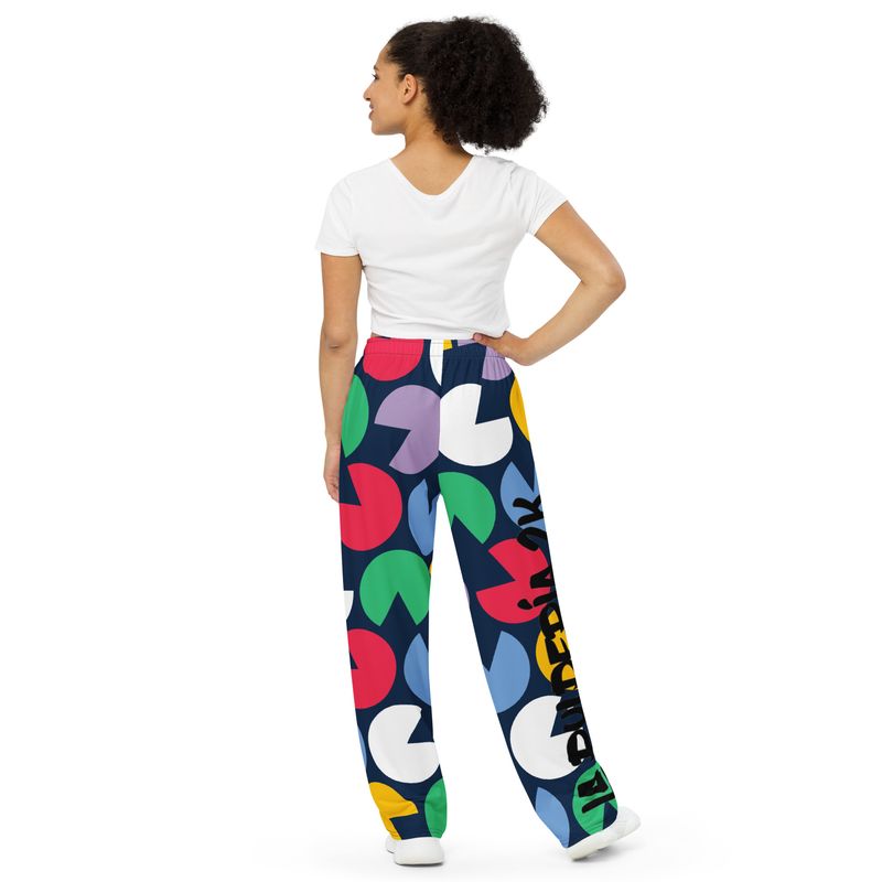 Wide-leg Pac-Man pants