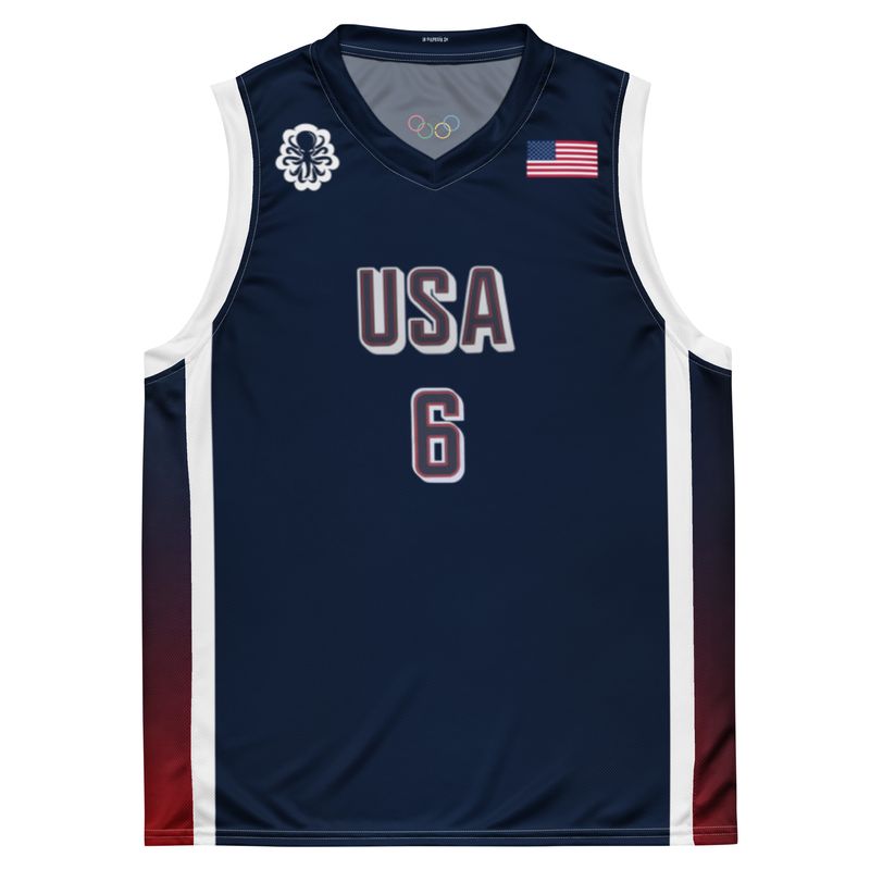 James MVP USA 2024 Olympic Basketball Jersey