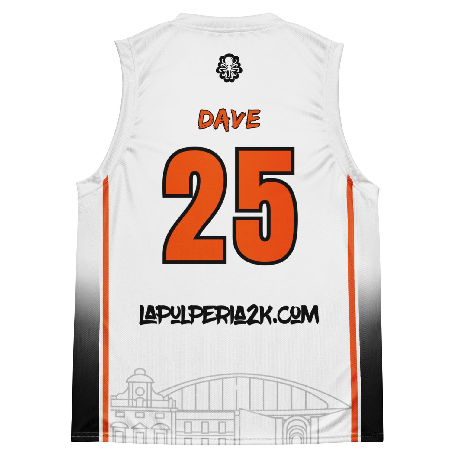 Dave LP2k Woka on 3 Basketball Jersey