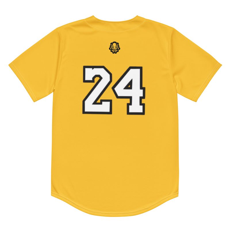 8-24 baseball jersey yellow