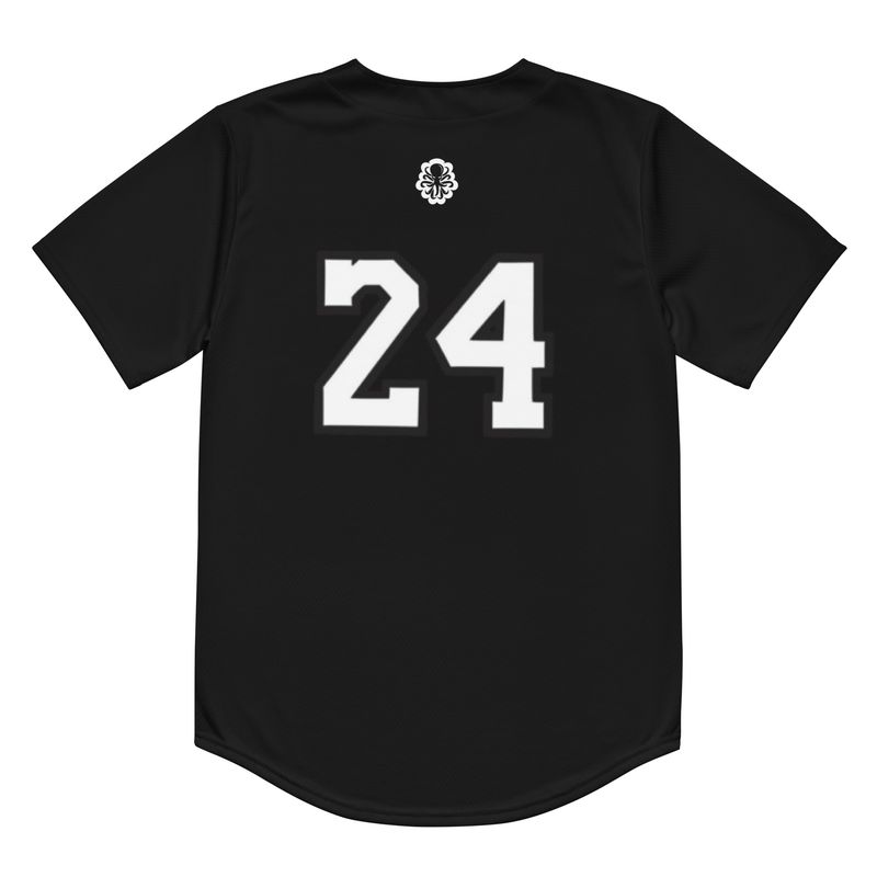 8-24 baseball jersey Black