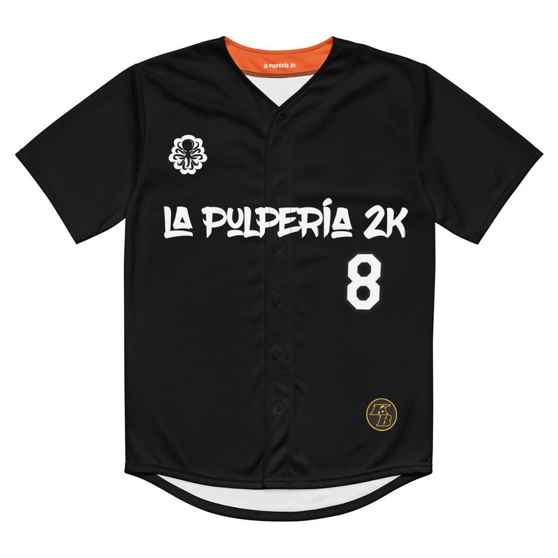 8-24 baseball jersey Black