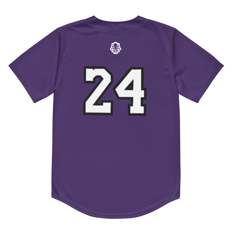 8-24 baseball jersey Purple