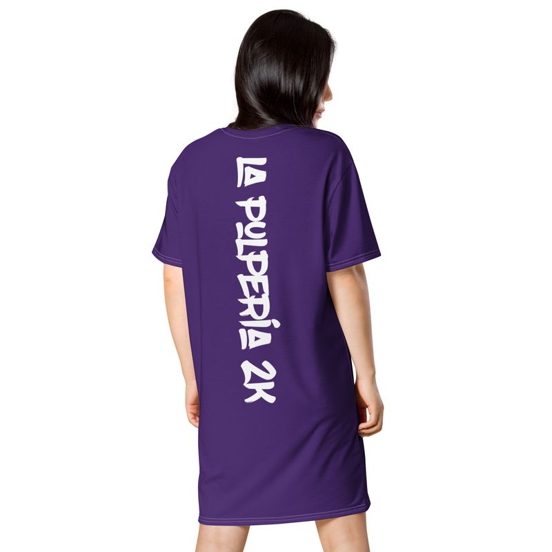T-shirt dress W Purple