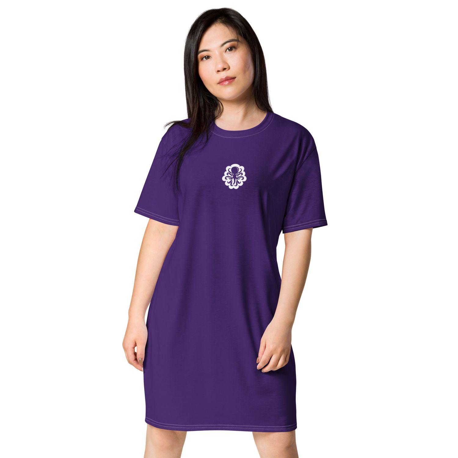T-shirt dress W Purple