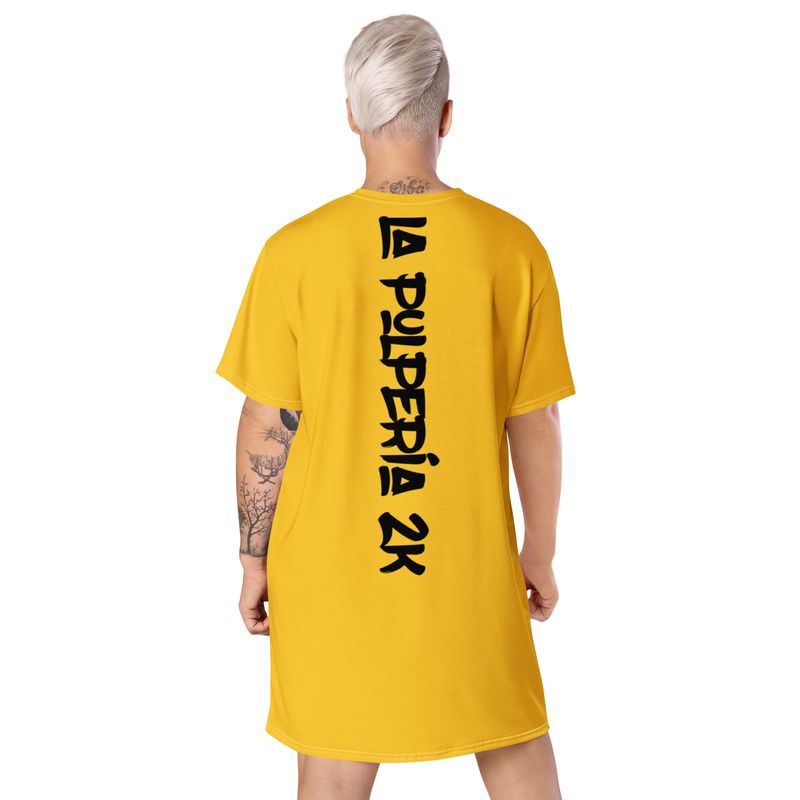 T-shirt dress B Yellow