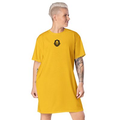 T-shirt dress B Yellow