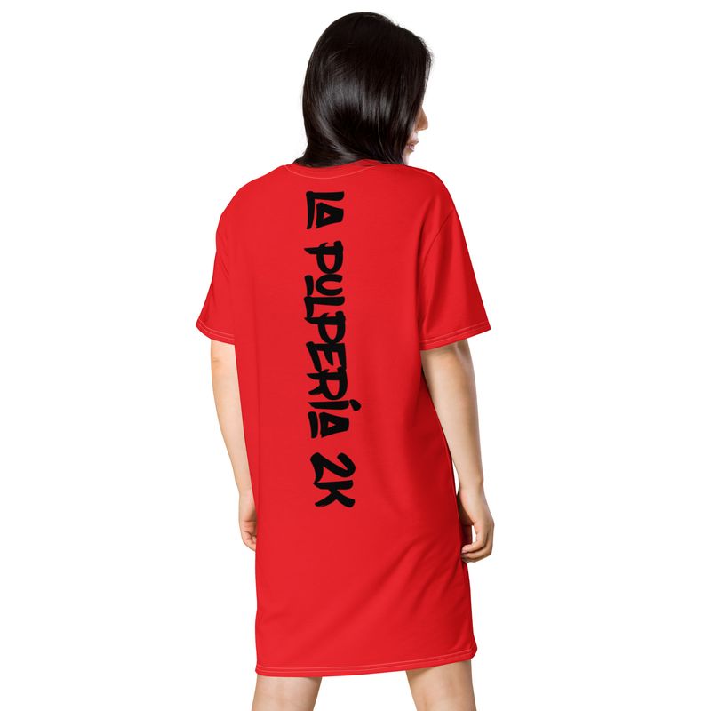 T-shirt dress B Red