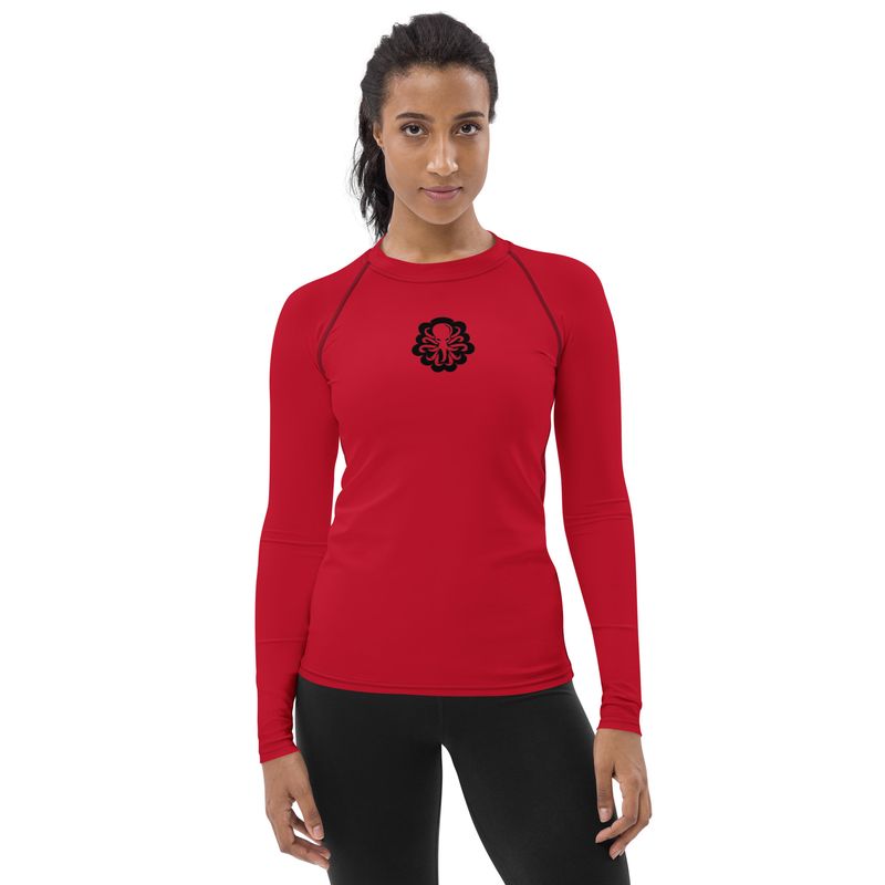 Women&#39;s Rash Guard Red