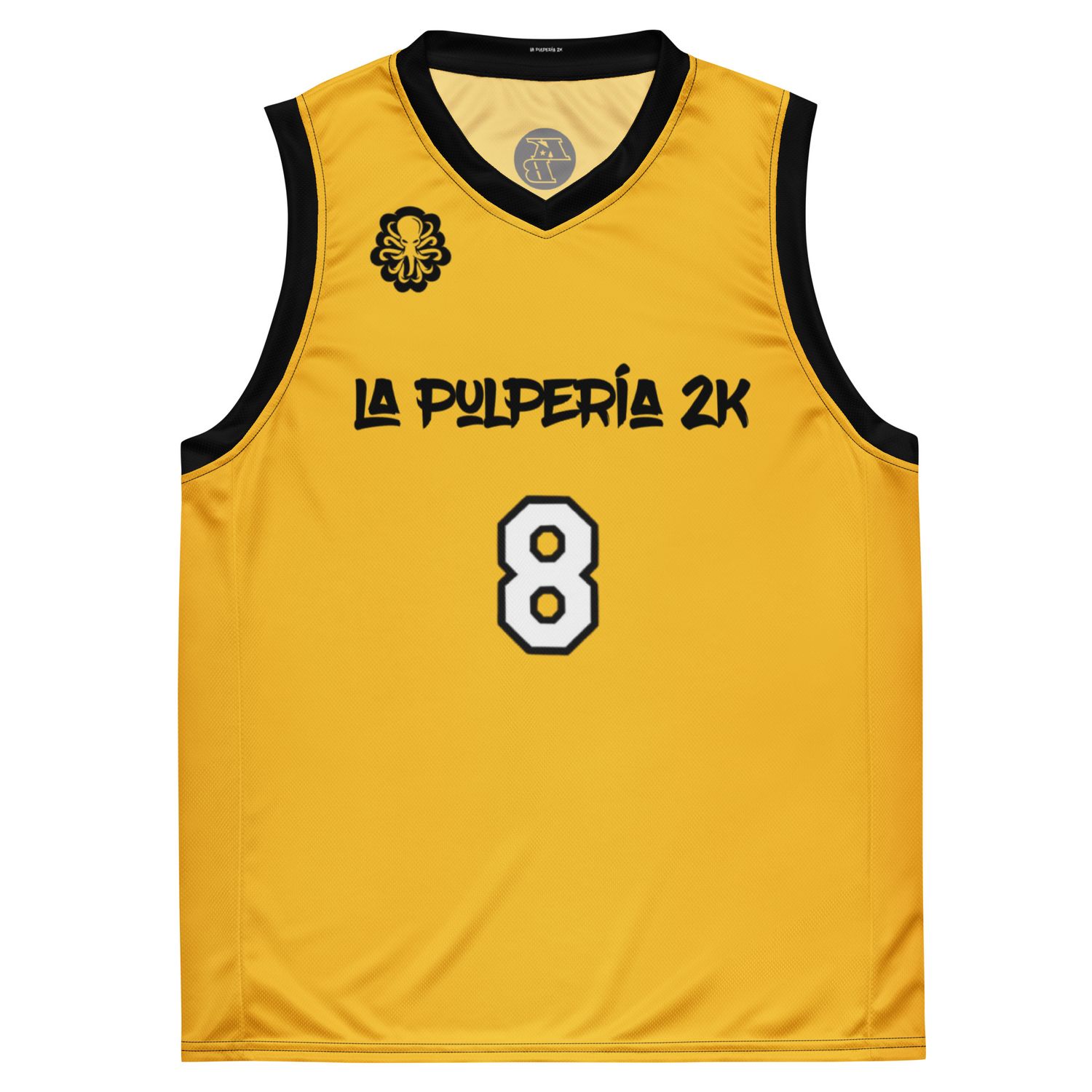 8-24 Basketball Jersey Yellow