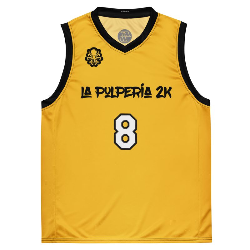 8-24 Basketball Jersey Yellow