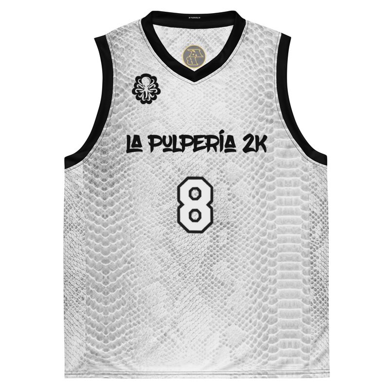 8-24 Basketball Jersey White Mamba