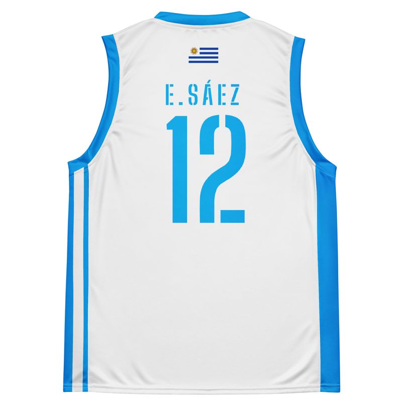 E. Sáez basketball jersey La Celeste W