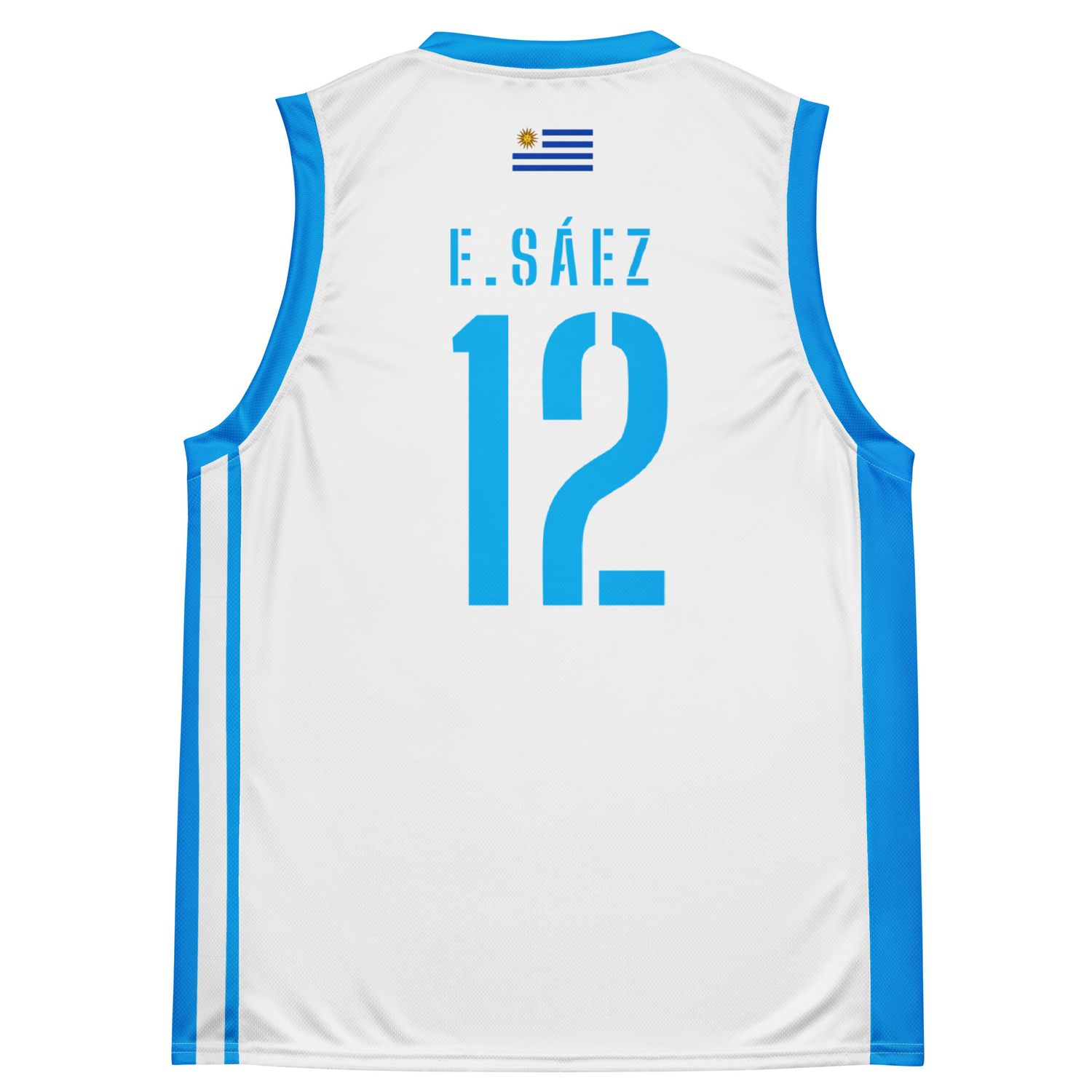 E. Sáez basketball jersey La Celeste W