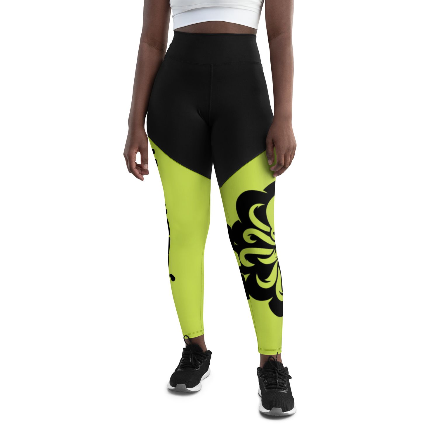 Sports Leggings Lime LP2k