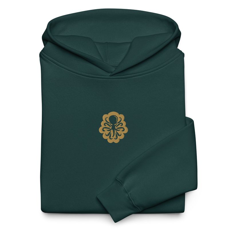 Unisex oversized hoodie Central Logo Gold