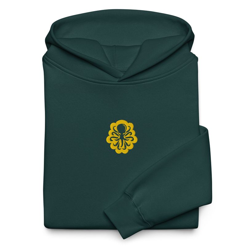 Unisex oversized hoodie Central Logo Yellow