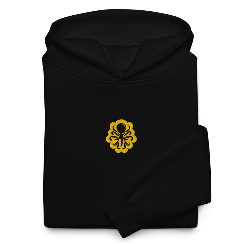 Unisex oversized hoodie Central Logo Yellow