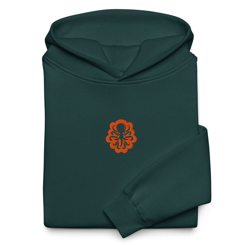 Unisex oversized hoodie Central Logo Orange