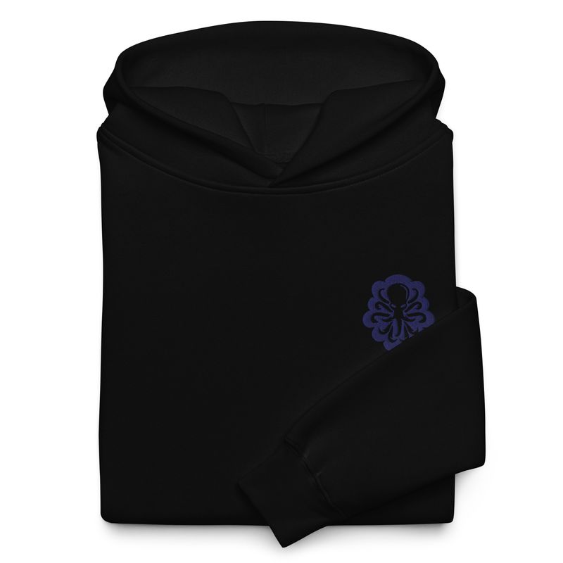 Unisex oversized hoodie Side Logo Navy