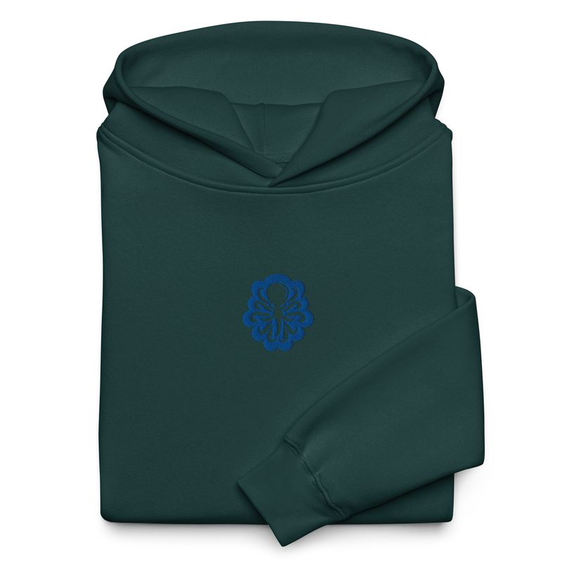 Unisex oversized hoodie Central Logo Blue