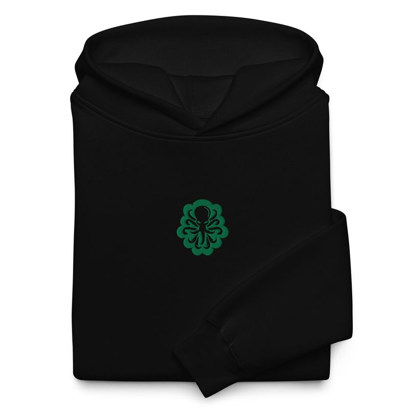 Unisex oversized hoodie Central Logo Green