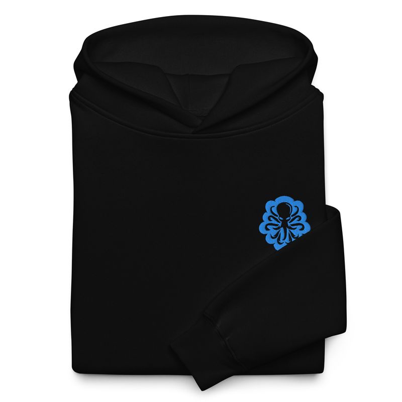 Unisex oversized hoodie Side Logo Turquoise